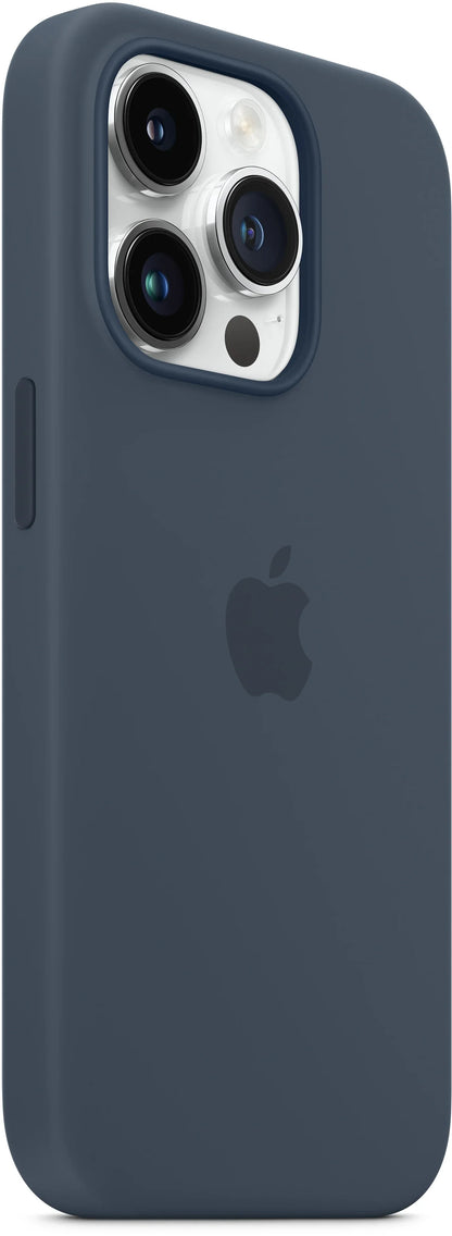 Apple Silicone Case With Magsafe Iphone 14 Pro Max Storm Blue - Essentify