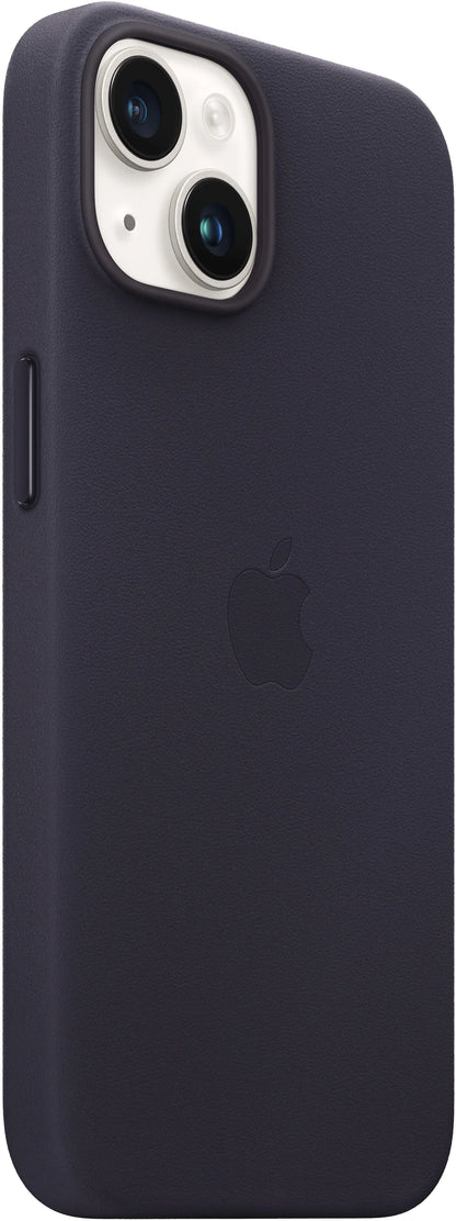 Apple Leather Case With Magsafe Iphone 14 Ink - Essentify