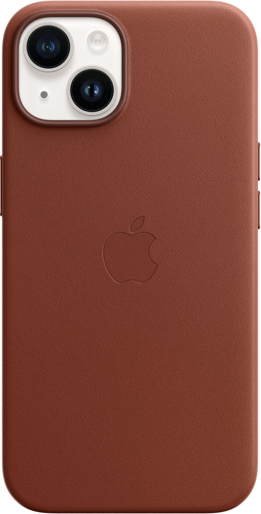 Apple Leather Case With Magsafe Iphone 14 Umber - Essentify