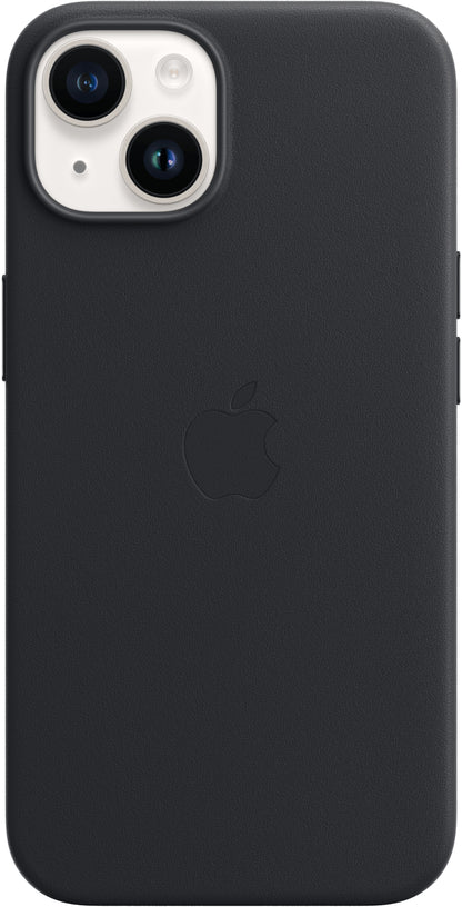 Apple Mpp93Zm/A Apple Leather Case With Magsafe Iphone 14 Plus Midnight