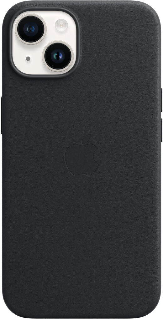 Apple Leather Case With Magsafe Iphone 14 Plus Midnight - Essentify