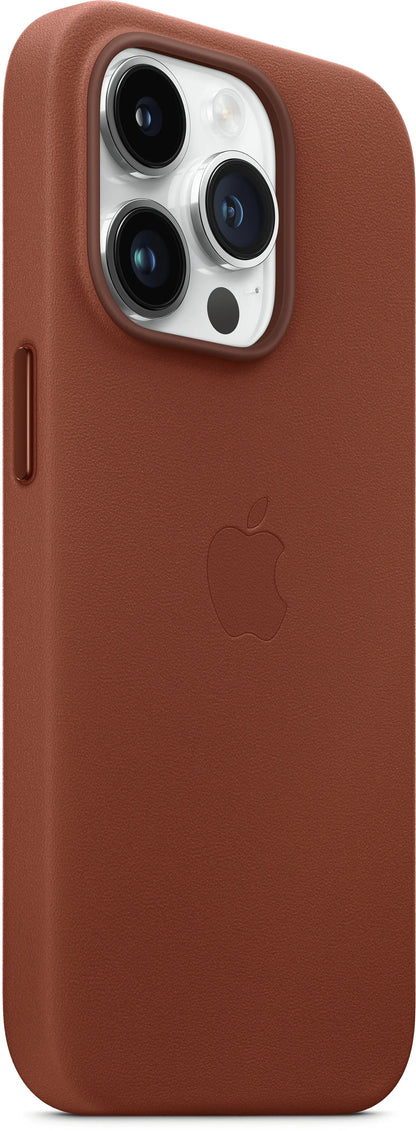 Apple Leather Case With Magsafe Iphone 14 Pro Max Umber - Essentify