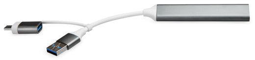 Xccess Usb-C Multi-Hub To 4 Usb Grey - Essentify