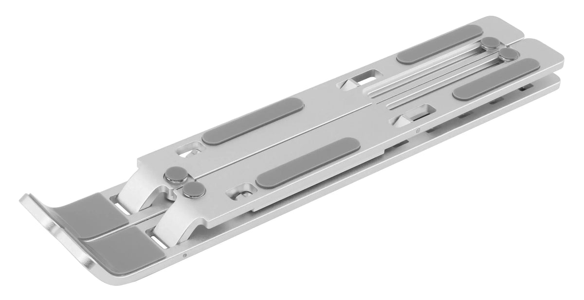 Mobilize Aluminium Laptop Stand Up To 15.6 Inch Silver - Essentify