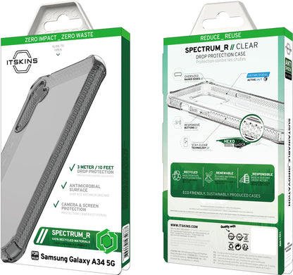 Itskins Level 2 Spectrumclear_R For Samsung Galaxy A34 5G Smoke - Essentify