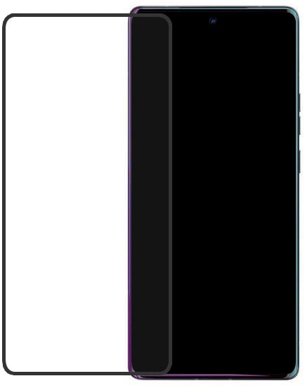 Mobilize Edge-To-Edge Glass Screen Protector Motorola Edge 40 Pro Black Edge Glue