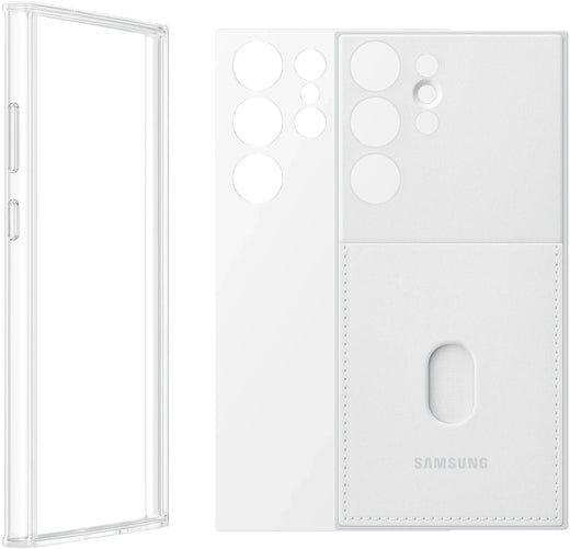 Samsung Frame Cover Galaxy S23 Ultra 5G White - Essentify
