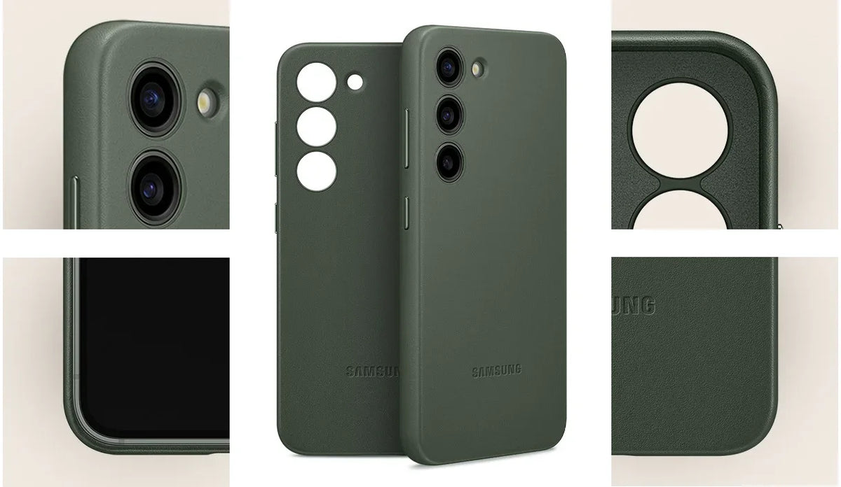 Samsung Leather Cover Galaxy S23 5G Camel - Essentify