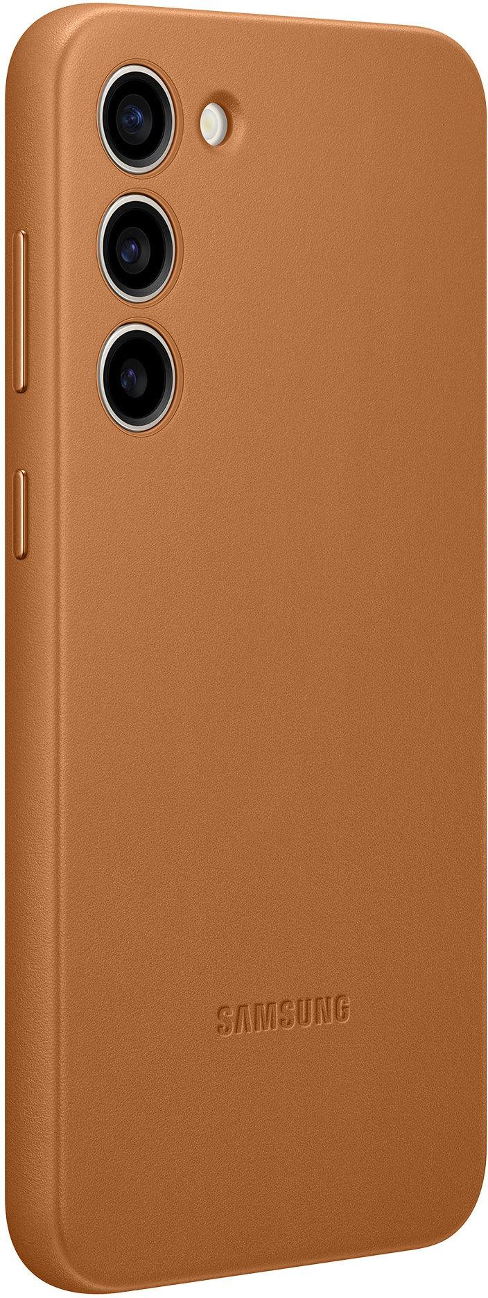 Samsung Leather Cover Galaxy S23+ 5G Camel - Essentify