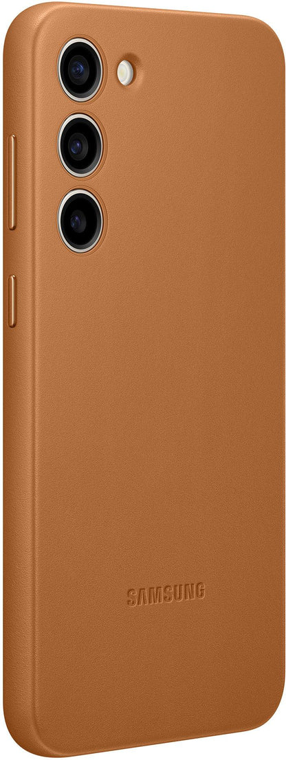 Samsung Leather Cover Galaxy S23+ 5G Camel - Essentify