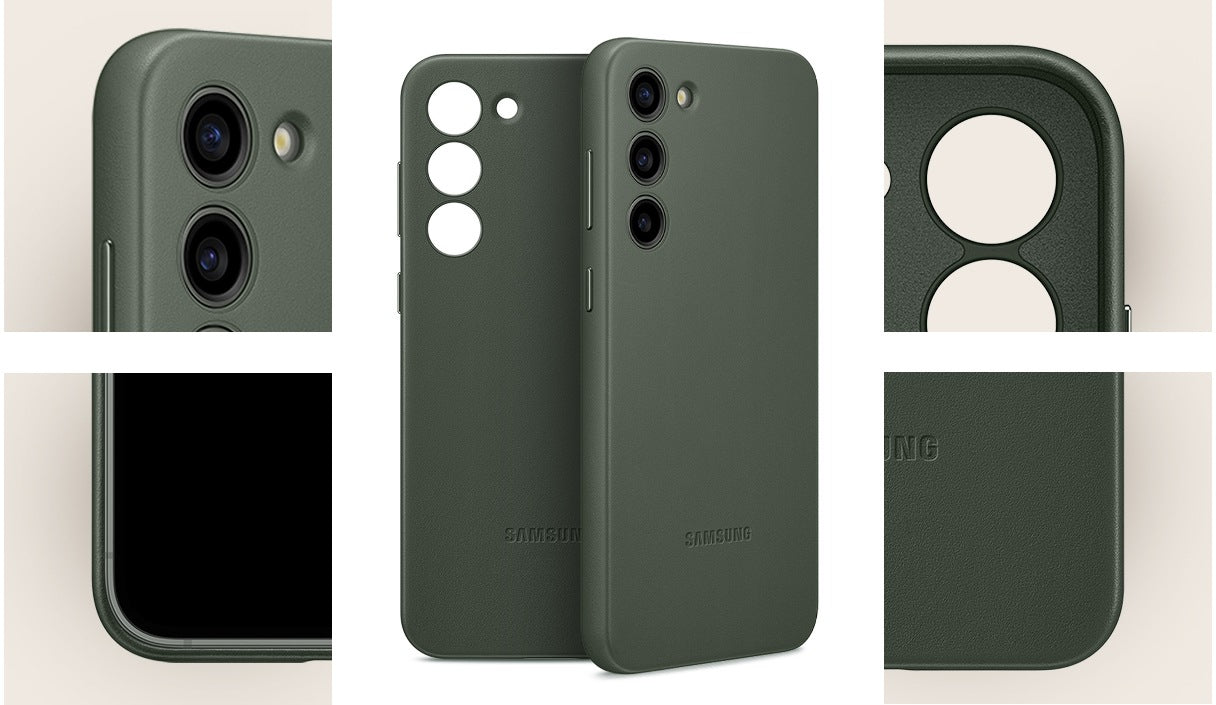 Samsung Ef-Vs916Lgegww Samsung Leather Cover Galaxy S23+ 5G Green