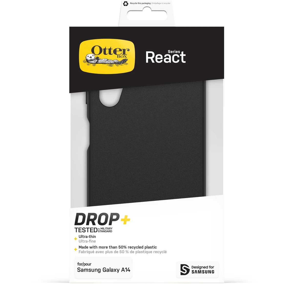 Otterbox React Series Samsung Galaxy A14 4G Black - Essentify