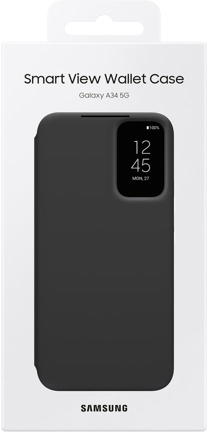 Samsung Ef-Za346Cbegww Samsung Smart Clear View Cover Galaxy A34 5G Black