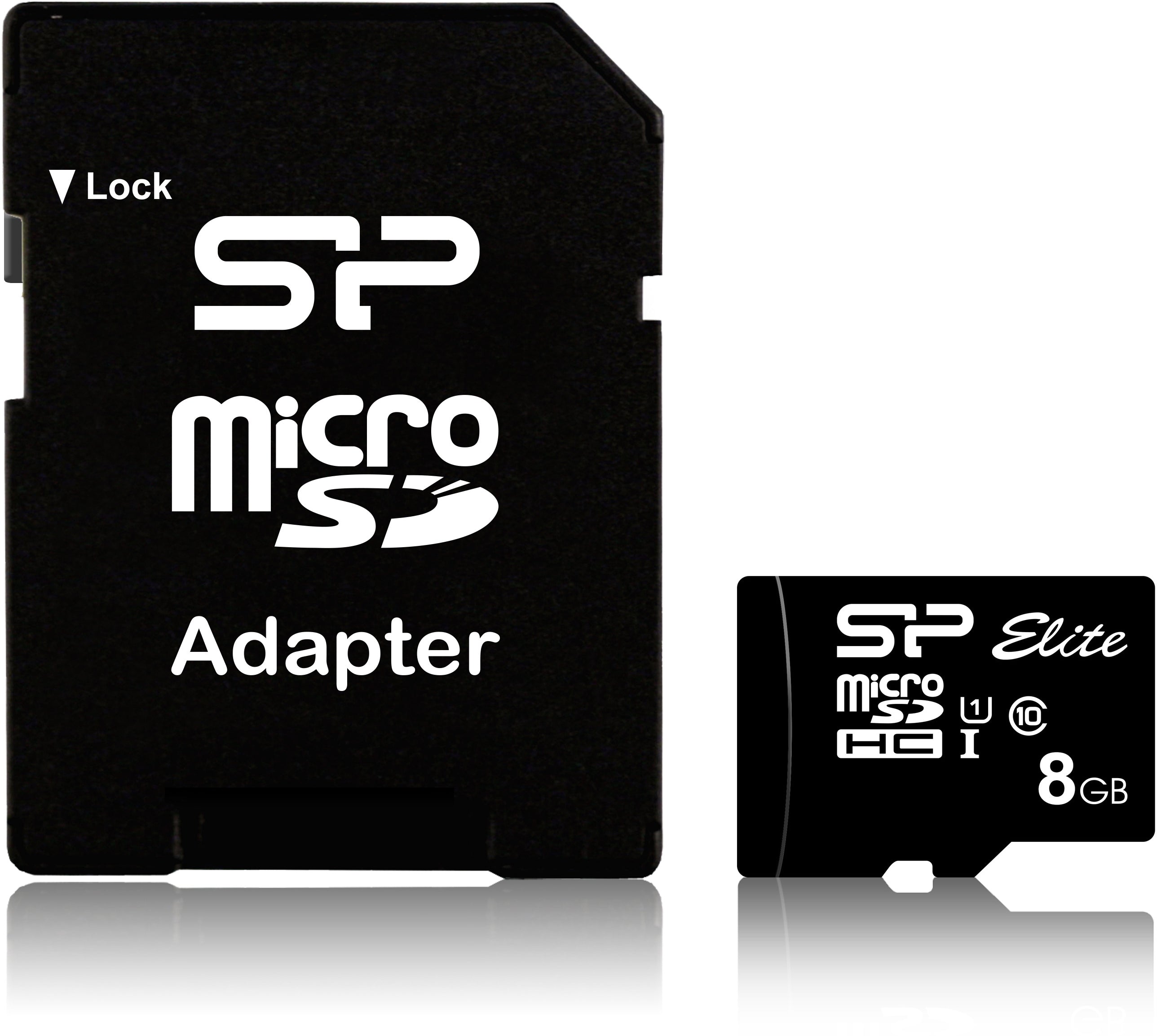 Silicon Power Micro Sdhc Incl. Sd Adapter 8Gb Uhs-1 Class 10