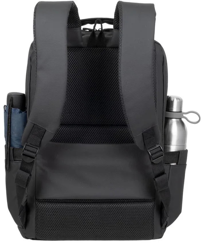 Rivacase Tegel Coated Eco Laptop Backpack 15.6Inch Black - Essentify