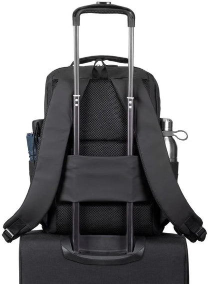 Rivacase Tegel Coated Eco Laptop Backpack 15.6Inch Black - Essentify