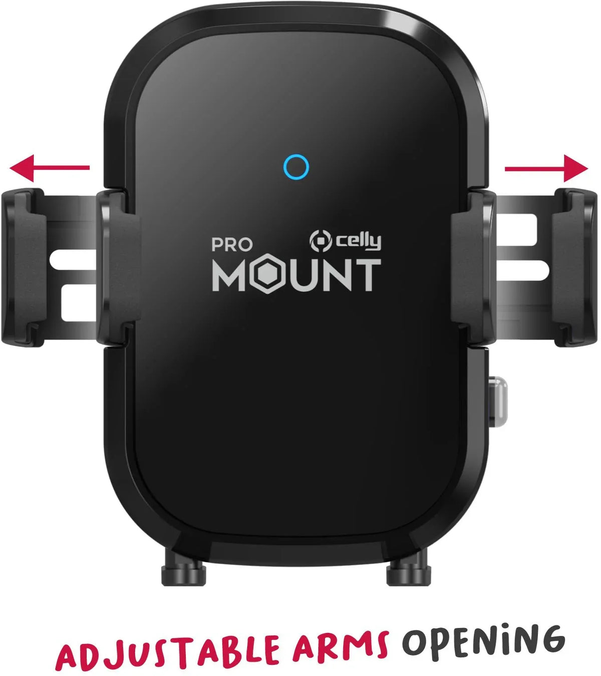 Celly Mountcharge15 Wireless Charger Car Holder 15W Black - Essentify