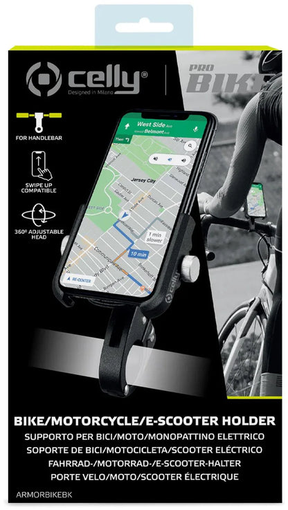 Celly Armorbike Universal Bike Holder Black - Essentify