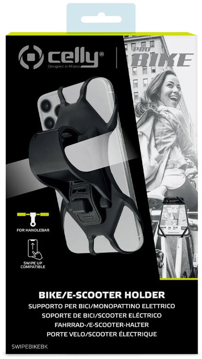 Celly Swipebike Universal Bike Holder Black - Essentify