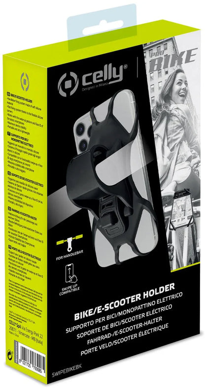 Celly Swipebike Universal Bike Holder Black - Essentify
