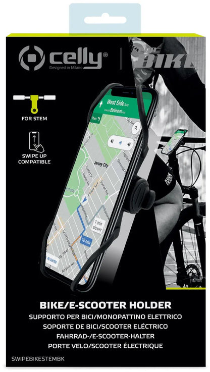 Celly Swipebikestem Universal Bike Holder Black - Essentify
