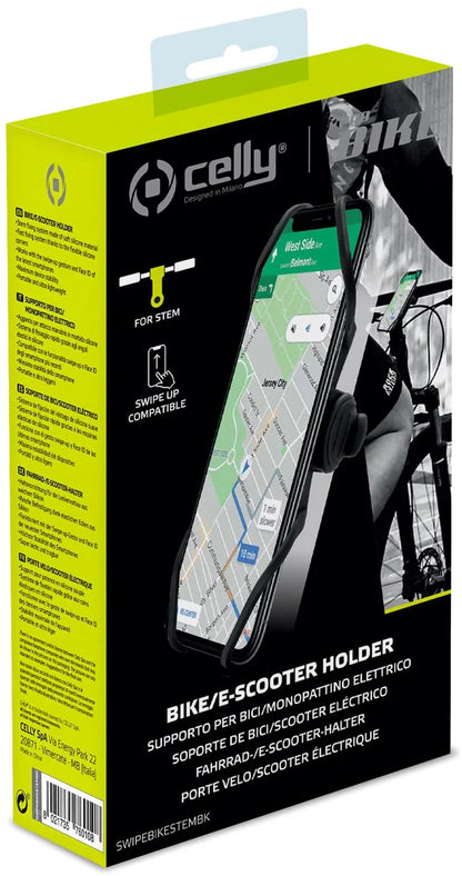 Celly Swipebikestem Universal Bike Holder Black - Essentify