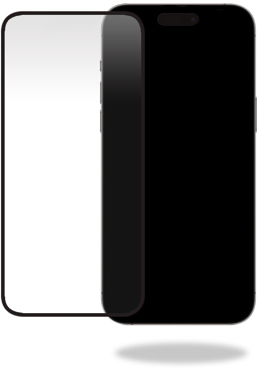 Mobilize Glass Screen Protector - Black Frame - Apple Iphone 15 Pro Max