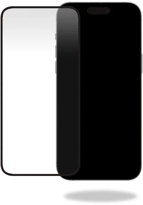 Mobilize Glass Screen Protector - Black Frame - Apple Iphone 15 Pro Max - Essentify