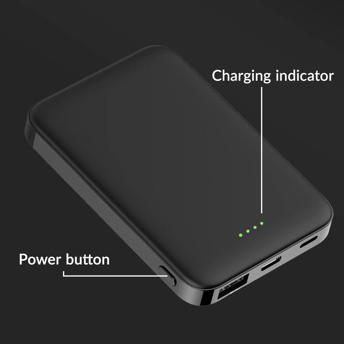 Mobilize Power Bank 5000Mah 15W Black - Essentify