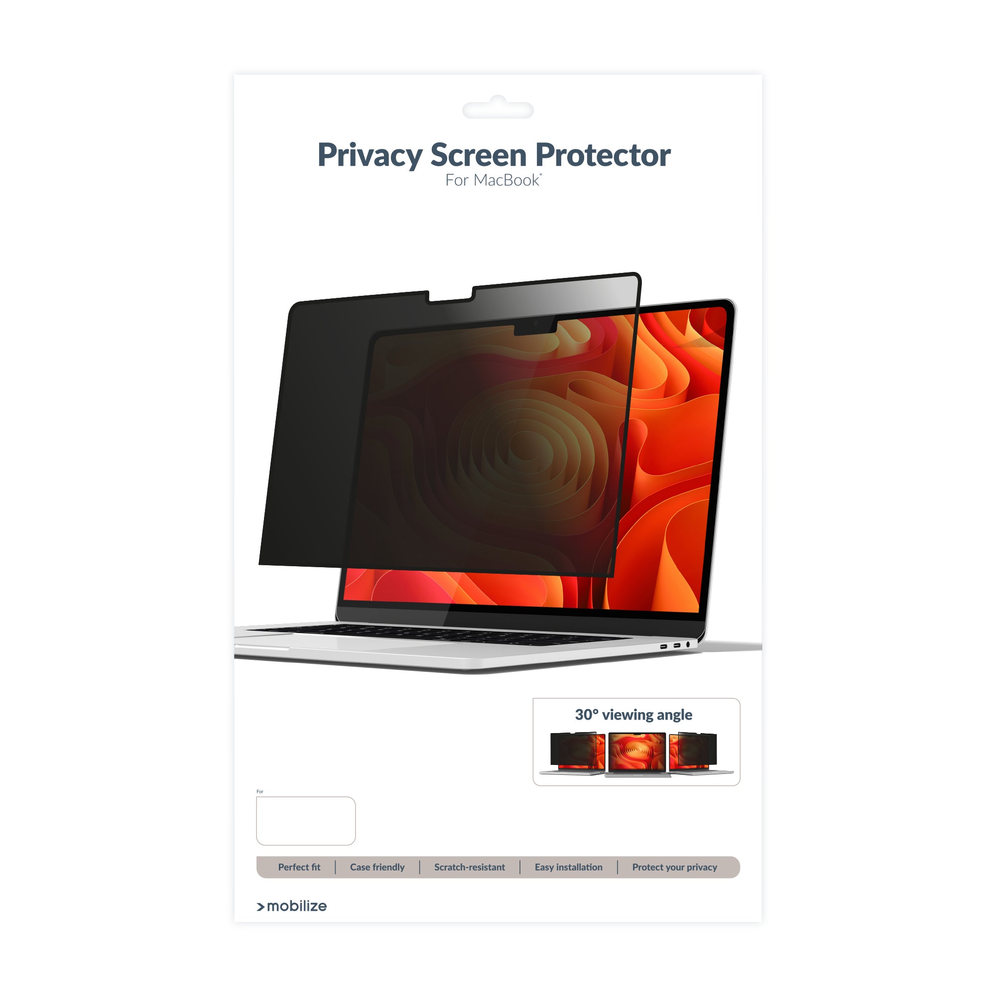 Mobilize Privacy Screen Protector For Apple Macbook Air 13.6Inch (2022 - 2024)