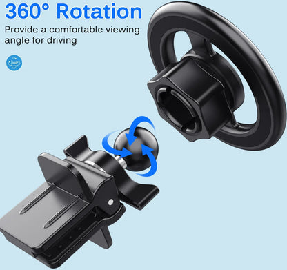 Celly Ghostmagpro Magsafe Car Holder Black - Essentify