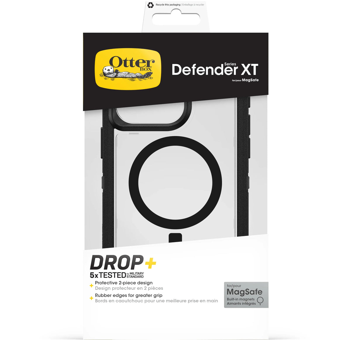Otterbox Defender Series Xt With Magsafe Apple Iphone 15 Pro Max Clear/Black - Essentify