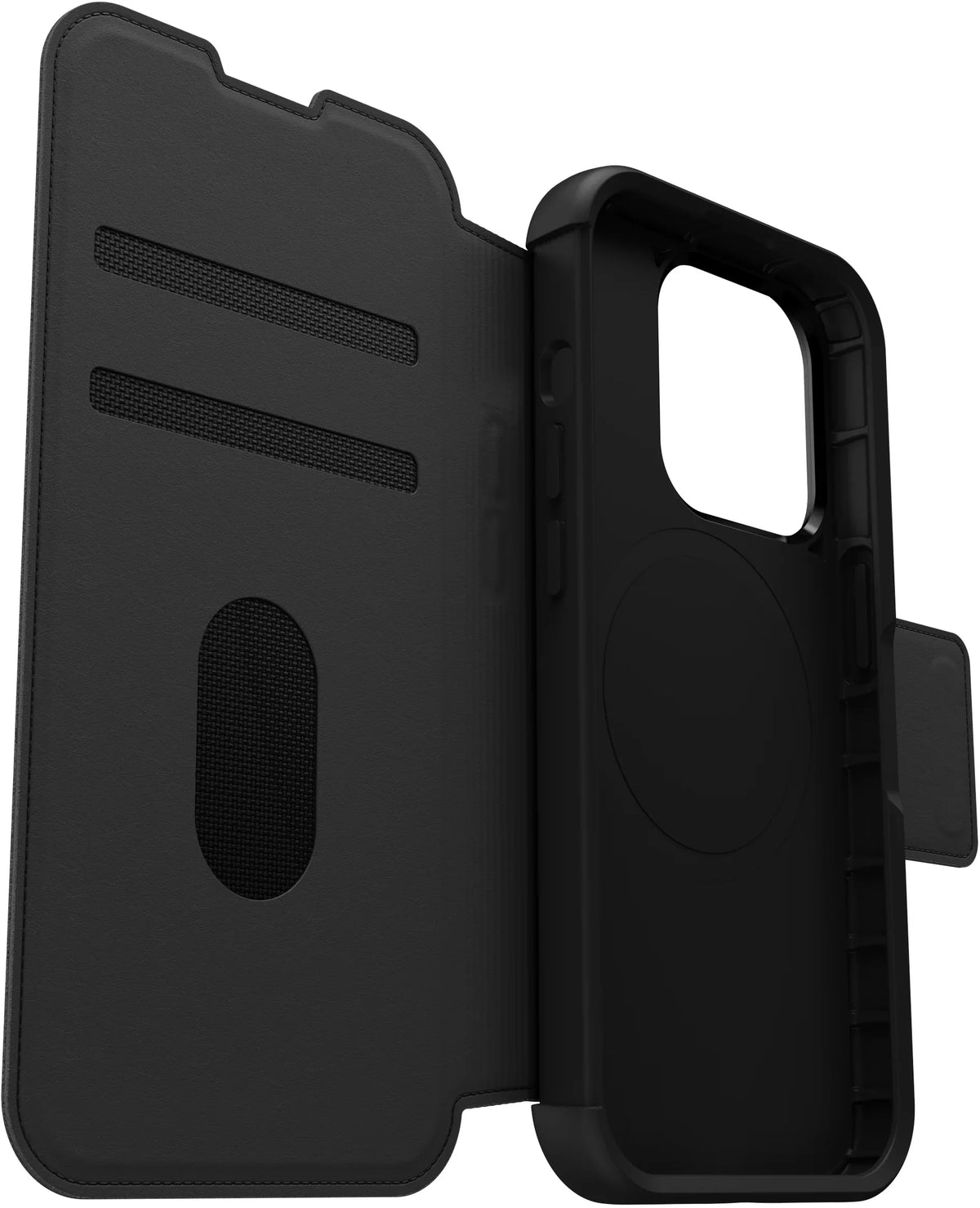 Otterbox Strada Magsafe Apple Iphone 15 Pro Shadow Black - Essentify