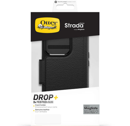 Otterbox Strada Magsafe Apple Iphone 15 Pro Shadow Black - Essentify