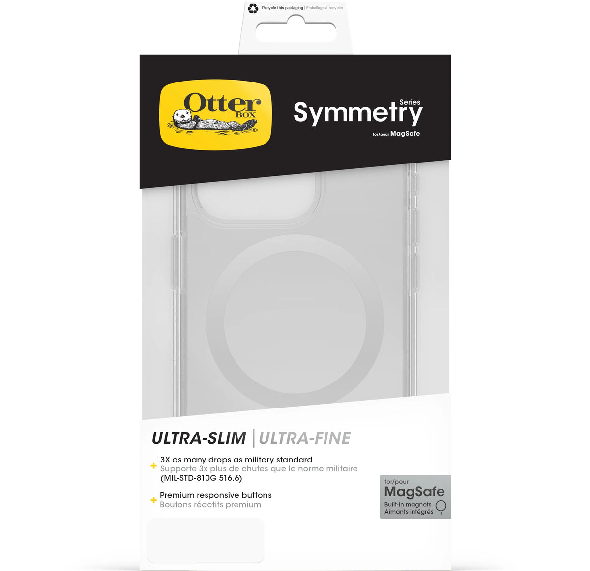 Otterbox Symmetry+ Clear Case Apple Iphone 15 Pro Clear - Essentify