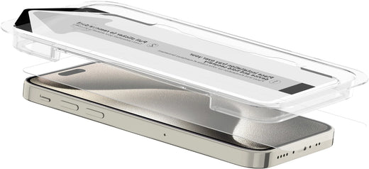 Itskins Supreme Glass Screen Protector With Alignment Tool Apple Iphone 15 Pro Clear - Essentify