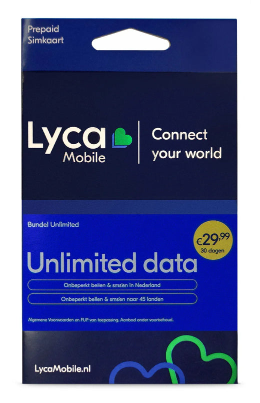 Lycamobile Holland Plan Unlimited - Essentify