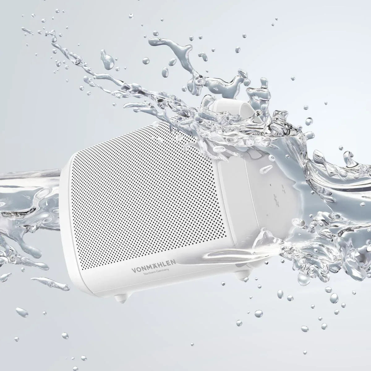 Vonmählen Air Beats Mini Portable Bluetooth Speaker White - Essentify