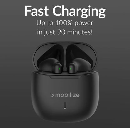 Mobilize Tws Earbuds Black - Essentify