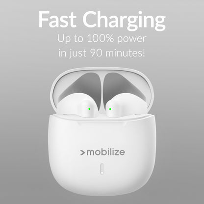 Mobilize Tws Earbuds White