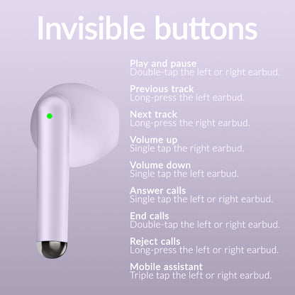 Mobilize Tws Earbuds Pastel Purple