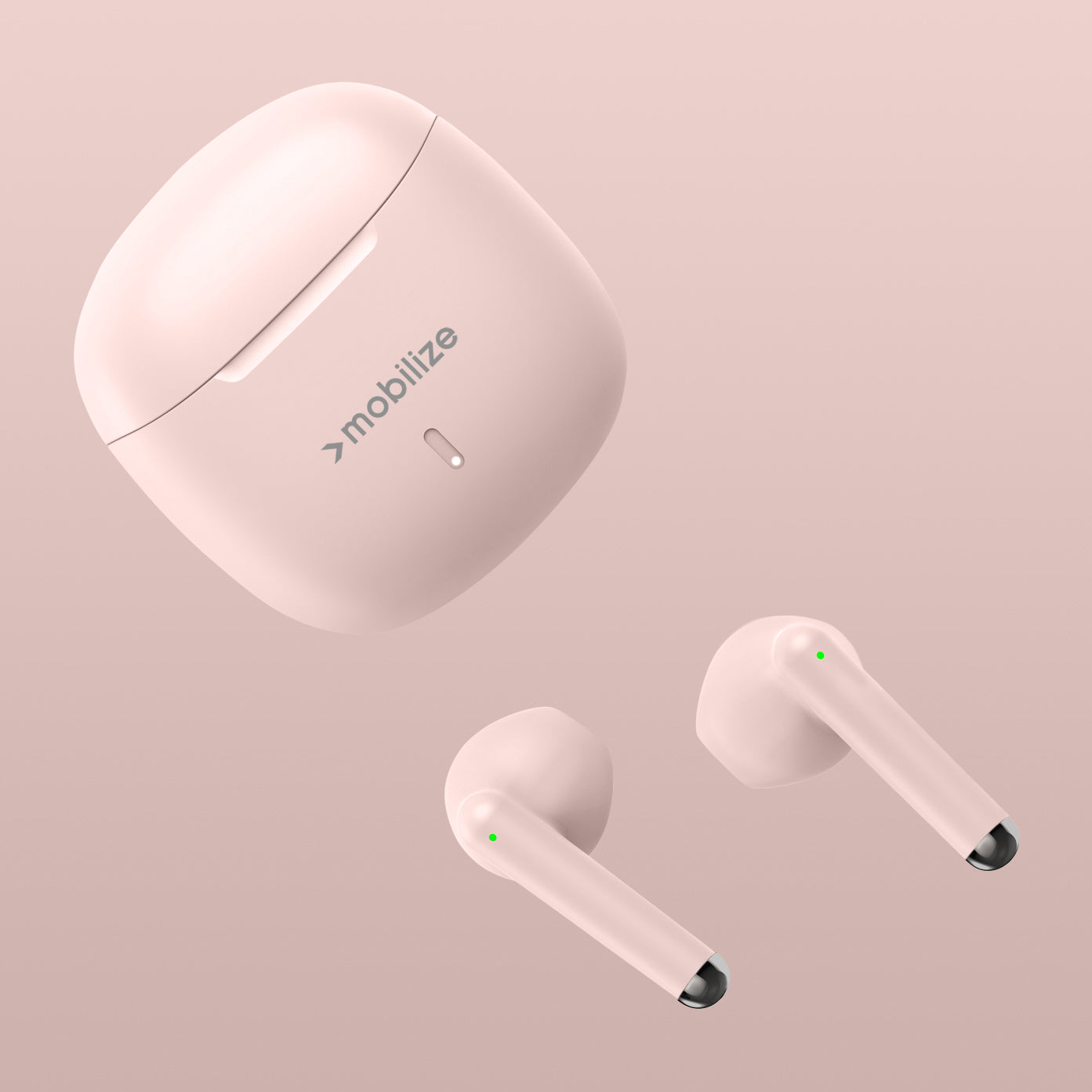 Mobilize Tws Earbuds Pastel Pink