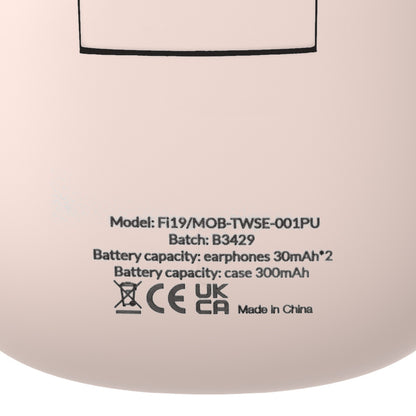 Mobilize Tws Earbuds Pastel Pink