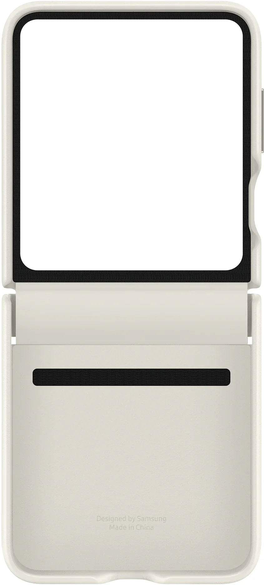 Samsung Flap Vegan Leather Case Galaxy Z Flip5 Cream - Essentify