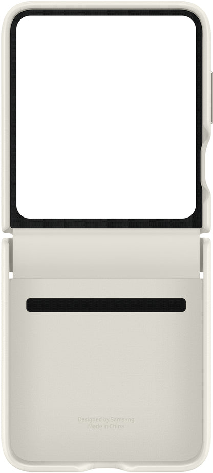 Samsung Ef-Vf731Puegww Samsung Flap Vegan Leather Case Galaxy Z Flip5 Cream