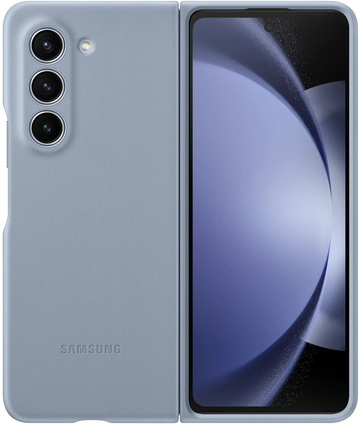 Samsung Vegan Leather Case Galaxy Z Fold5 Icy Blue - Essentify