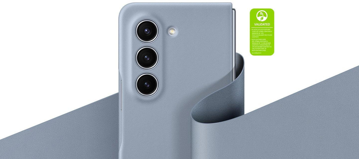 Samsung Vegan Leather Case Galaxy Z Fold5 Icy Blue - Essentify