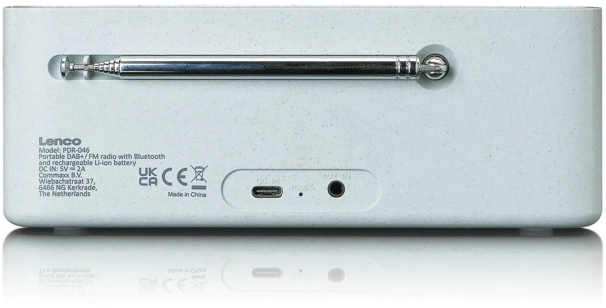 Lenco Portable Eco Dab+ Bluetooth Radio Grey - Essentify