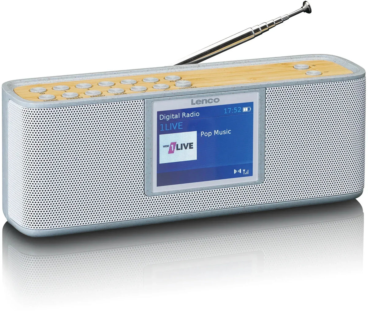 Lenco Portable Eco Dab+ Bluetooth Radio Grey - Essentify