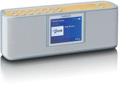 Lenco Portable Eco Dab+ Bluetooth Radio Grey - Essentify